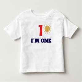 Personalized Sun Birthday T-Shirt – Custom Number  トドラーTシャツ