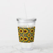Personalized Sunflower Acrylic Tumbler アクリルタンブラー (左)