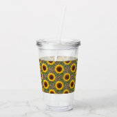 Personalized Sunflower Acrylic Tumbler アクリルタンブラー (裏面)