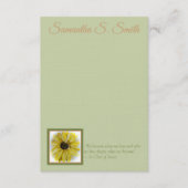 Personalized Sunflower Flat Note Card 招待状 (正面)