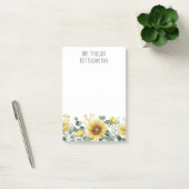 Personalized Sunflower Flower Teacher Appreciation ポストイット (オフィス)