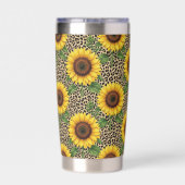 Personalized Sunflower Leopard 20oz Thermal Cup 保温保冷タンブラー (背面)