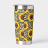 Personalized Sunflower Leopard 20oz Thermal Cup 保温保冷タンブラー (右面)