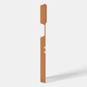 Personalized Sunflower Name Terra Cotta Phone Case iPhoneケース (右側面)