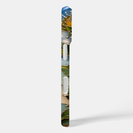 Personalized Sunflower Phone Case Teal Floral Case-Mate iPhoneケース (裏面 / 右)