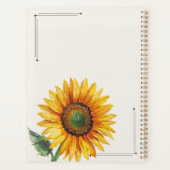 Personalized Sunflower Planner  プランナー手帳 (裏面)