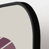 Personalized Sunset Ombre Monogram ピックルボールラケット (左詳細)