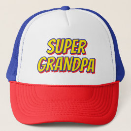 Personalized Super Grandpa, Superhero Father's Day キャップ