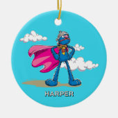 Personalized Super Grover | Custom Name & Photo セラミックオーナメント (正面)