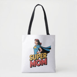 Personalized Super Mom Superhero Mother's Day トートバッグ