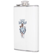Personalized Super Mom with Son and Daughter Gift フラスク (左)