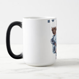 Personalized Super Mom with Son and Daughter Gift モーフィングマグカップ