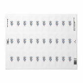 Personalized Super Mom with Son and Daughter Gift ラベル (フルシート)