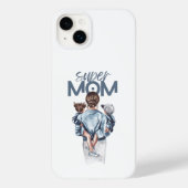 Personalized Super Mom with Son and Daughter Gift Case-Mate iPhoneケース (裏面)