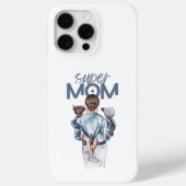 Personalized Super Mom with Son and Daughter Gift Case-Mate iPhoneケース (裏面)