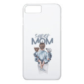 Personalized Super Mom with Son and Daughter Gift Case-Mate iPhoneケース (裏面)