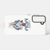 Personalized Super Mom with Son and Daughter Gift Samsung Galaxyケース (裏面横)