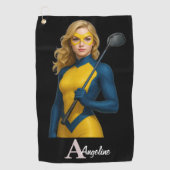 Personalized Superhero Golf Towel ゴルフタオル (正面)