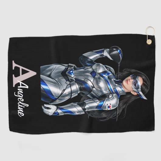Personalized Superhero Golf Towel ゴルフタオル (横)