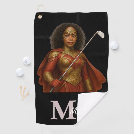 Personalized Superhero Golf Towel ゴルフタオル (インサイチュ)