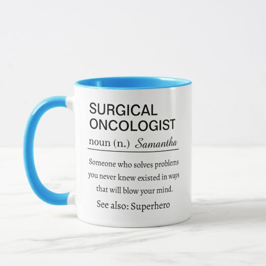 Personalized Surgical Oncologist Definition マグカップ (左)