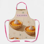 Personalized Sweet Custard Tart Pattern エプロン (正面)