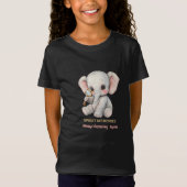 Personalized Sweet Memories Elephant Kids T-Shirt  Tシャツ (正面)