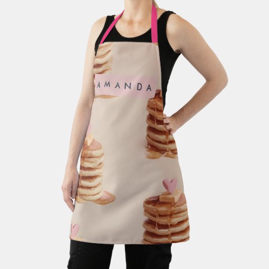 Personalized Sweet Pancake Pattern Apron エプロン (インサイチュ)