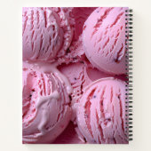 Personalized Sweet Purple Ice Cream Dream ノートブック (裏面)