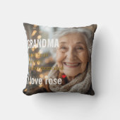 Personalized "Sweeter Memories" Grandma Photo  クッション (正面)