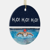 Personalized Swimming Holiday Gift Ceramic Ornamen セラミックオーナメント (右)