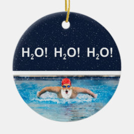 Personalized Swimming Holiday Gift Ceramic Ornamen セラミックオーナメント