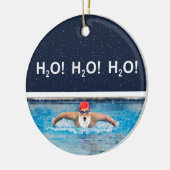 Personalized Swimming Holiday Gift Ceramic Ornamen セラミックオーナメント (左)