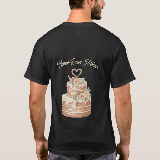 personalized-T-Shirt - Custom Name Baker Gift Tシャツ (裏面)