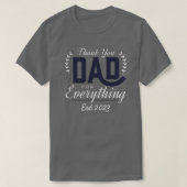 Personalized T-shirt for dad with children's names Tシャツ (デザイン正面)