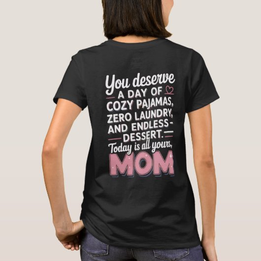 Personalized T-shirt Mother's Day Tシャツ (裏面)
