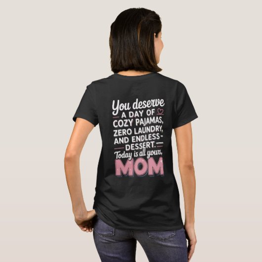 Personalized T-shirt Mother's Day Tシャツ (裏面フル)