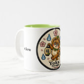 Personalized Tanuki Mug | Custom Name & Message Ja ツートーンマグカップ (正面左)