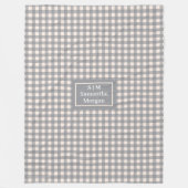 Personalized Tartan Blanket Trendy Colors Accent フリースブランケット (正面)