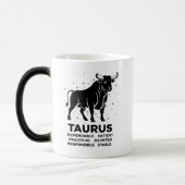 "Personalized Taurus Zodiac sign Name and traits" モーフィングマグカップ (左)