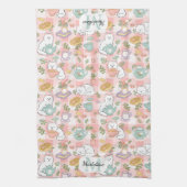 Personalized Tea & Baker Monogram Kitchen Towels キッチンタオル (縦)