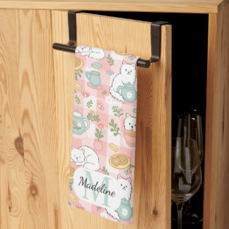 Personalized Tea & Baker Monogram Kitchen Towels キッチンタオル
