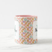 Personalized Tea Lover & Baker Monogram Name Mug ツートーンマグカップ (中央)