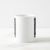 Personalized Teacher Appreciation Chalkboard Heart コーヒーマグカップ (中央)