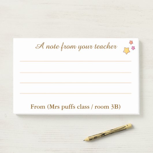 Personalized Teacher appreciation gift ポストイット (デスク)