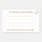 Personalized Teacher appreciation gift ポストイット (正面)