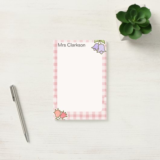 Personalized Teacher Appreciation Gift Pink  ポストイット (オフィス)