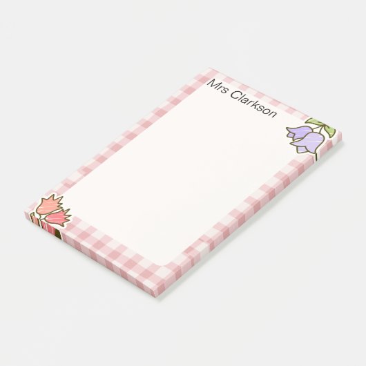 Personalized Teacher Appreciation Gift Pink  ポストイット (アングル)
