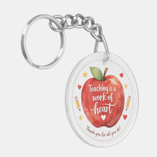 Personalized Teacher Appreciation Keychain キーホルダー (正面左)