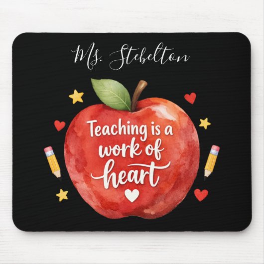 Personalized Teacher Appreciation Mouse Pad マウスパッド (正面)